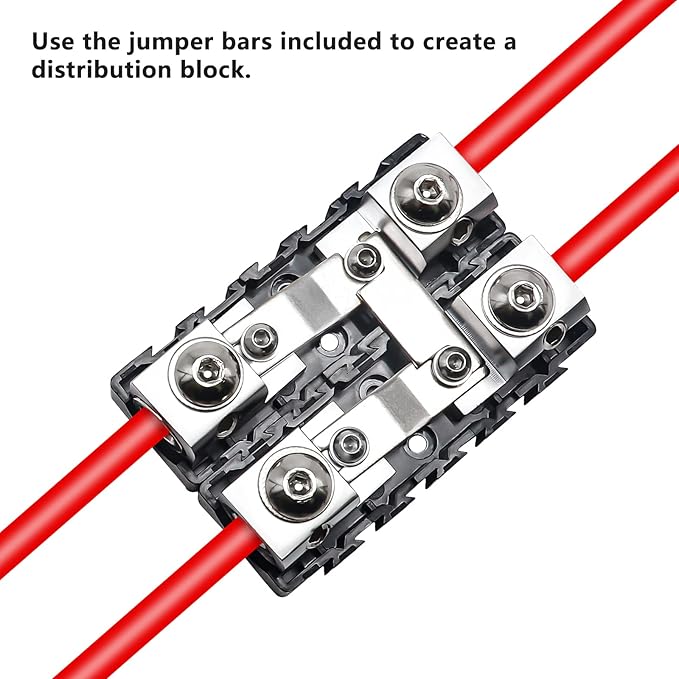 RECOIL MFHA-2 2 Packs Fuseholder 0/2/4 Gauge Modular Inline ANL & Mini-ANL Fuse - Image 8
