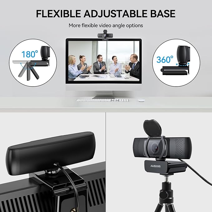 AUSDOM 4K Webcam, Autofocus Webcam - Image 7