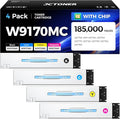 W9170MC W9171MC W9172MC W9173MC Toner Cartridge Set 4-Pack Compatible by JCTONER