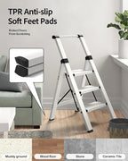Taranta 3 Step Ladder, Lightweight Aluminum Step Stool - Image 7