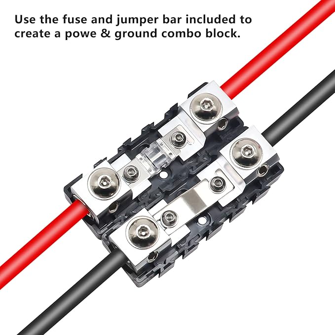 RECOIL MFHA-2 2 Packs Fuseholder 0/2/4 Gauge Modular Inline ANL & Mini-ANL Fuse - Image 5