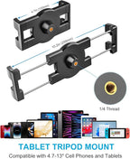 Tablet Holder for Desk Clamp 360° Phone iPad Mount, Aluminum Flexible Webcam - Image 2