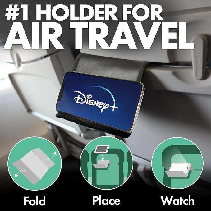 Folden Airplane Phone Holder, Foldable Cell Phone Stand Desk – Flexible Tablet - Image 2