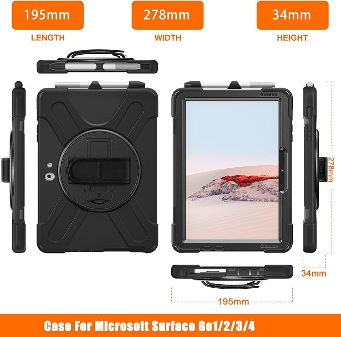 ZenRich Rugged Case for Surface Go 4/Surface Go 3/ Surface Go 2, Surface Go - Image 7