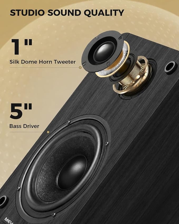 Active Bookshelf Speakers 36W RMS - Image 2