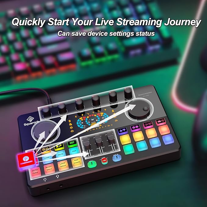 Podcast Equipment Bundle for 4, All-in-One Audio Mixer - Image 6