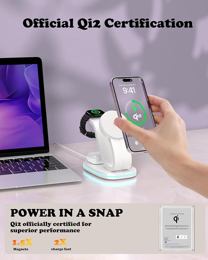 3 in 1 Wireless Charging Station - Image 5