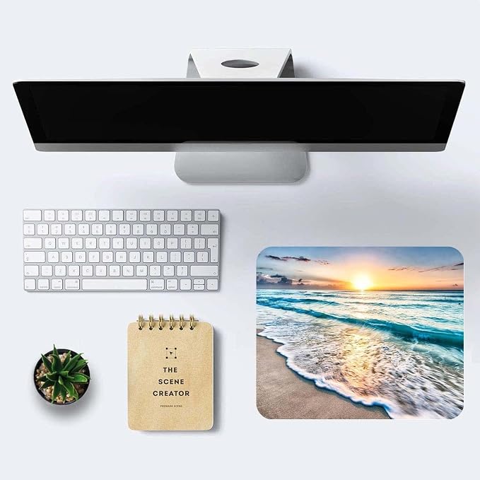 Beach Sunset Mouse Pad, Cute Mouse pad, Custom Small Mouse Pads - Image 6