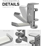 Foldable Headphone Stand and Hook – Aluminum Headset Holder Clamp Mount Under - Image 5