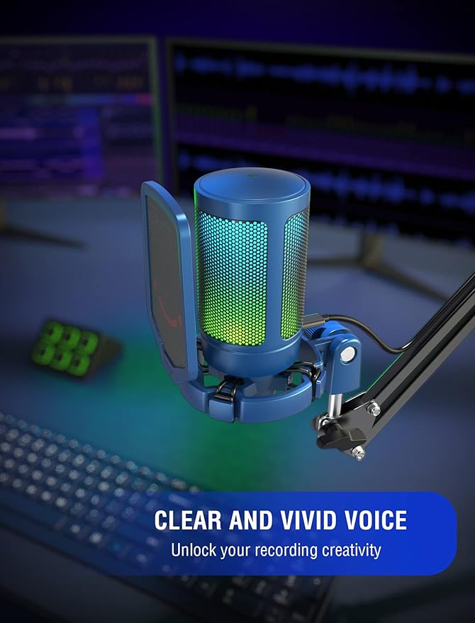 FIFINE Gaming Streaming USB PC Microphone - Image 6