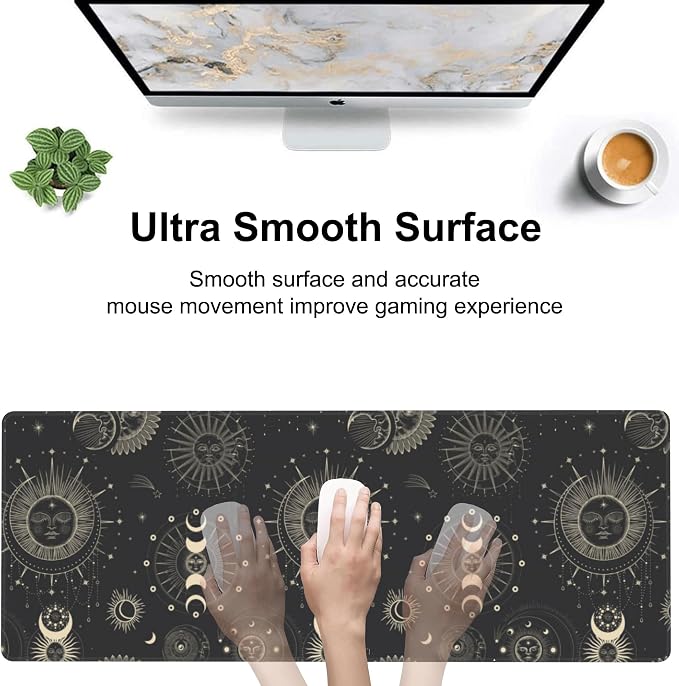 Phase of The Moon Desk Mat, Large Moon Phase Changes Gaming Keyboard Mouse Pad - Image 5