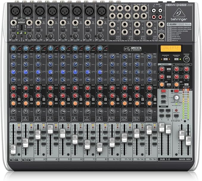 Behringer Xenyx QX2222USB Premium 22-Input 2/2-Bus Mixer by Behringer