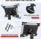 AboveTEK Security iPad Kiosk Floor Stand, Anti-Theft POS Tablet Stands - Image 3