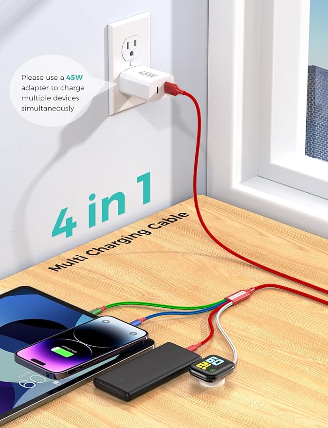 2Pack Travel Essentials Multi Charging Cable - Image 2
