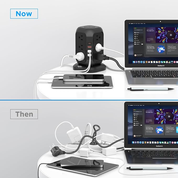 AiJoy Power Strip Tower Surge Protector - Image 5