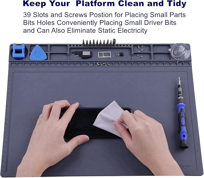 Anti Static Mat for PC Building, Computer Electronics Repair, IUZIT Heat - Image 3