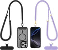 Phone Lanyard 2 Pack, 2x Adjustable Crossbody Phone Strap, 2x Tether Tab by Dadanism
