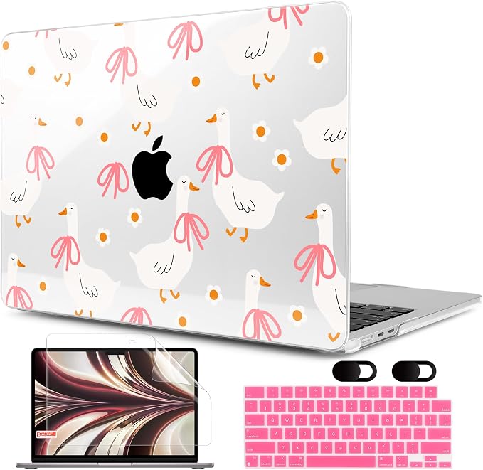 MEEgoodo Case for M4/M3/M2 MacBook Air 13.6 inch Case 2025 2024 2022, Fit Model by MEEgoodo