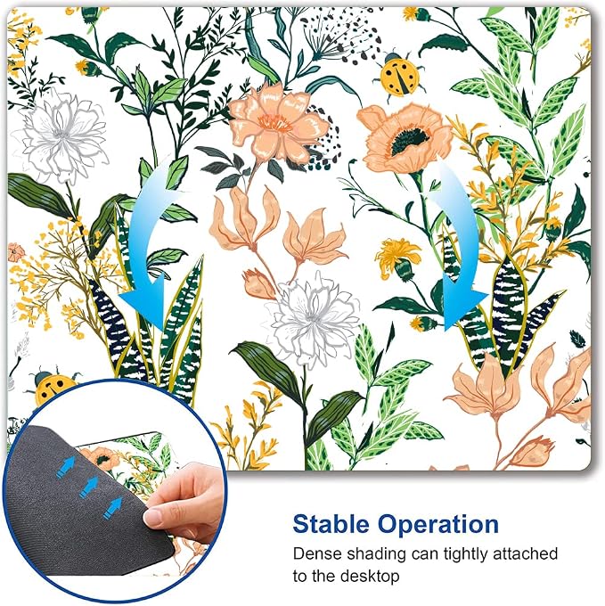 Mouse Pad, Beautiful Floral Mouse Pad, Personalized Waterproof Mousepad - Image 6