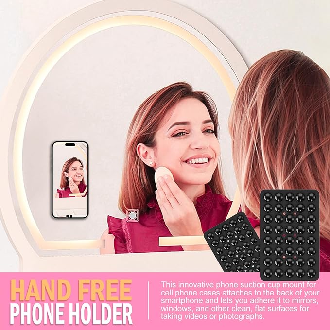 Silicone Double Sided Suction Phone Case Mount, Detachable Hands Free & Strong - Image 7