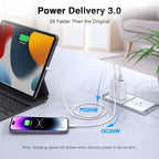 USB C Wall Charger, 40W Fast USB C Charger Block, 4-Port PD+QC Wall Plug Power - Image 2