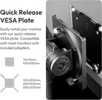 Pixio PS2S Titan Black Ultrawide Mega Heavy-Duty Premium Single Monitor Arm - Image 5