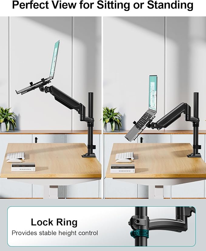 MOUNT PRO Laptop Arm Desk Mount, Single Monitor Stand - Image 7