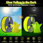 SUNLU PETG Glow in The Dark Filament, Luminous PETG 3D Printer Filament 1.75mm - Image 2