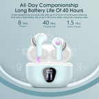 Wireless Earbuds, IP7 Waterproof in Ear Earphones, LED Display Ear buds - Image 4