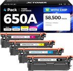650A Toner Cartridge Set 4-Pack High Yield by JCTONER