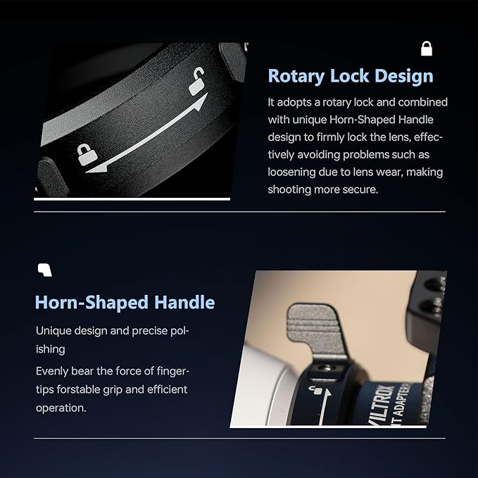 VILTROX PL-X Lens Adapter, Lens Converter Ring Camera Lens Mount Adapter Ring - Image 6