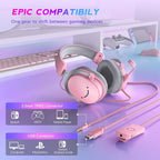 FIFINE USB Gaming Headset, PC Over-Ear Wired Streaming Headset - Image 2