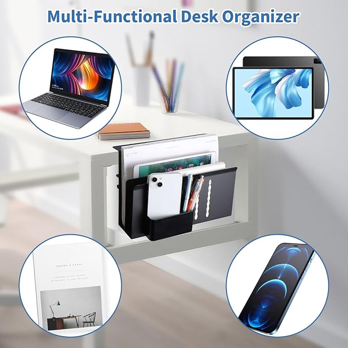 2 Tier Desk side storage, Desk Laptop Holder - Image 6