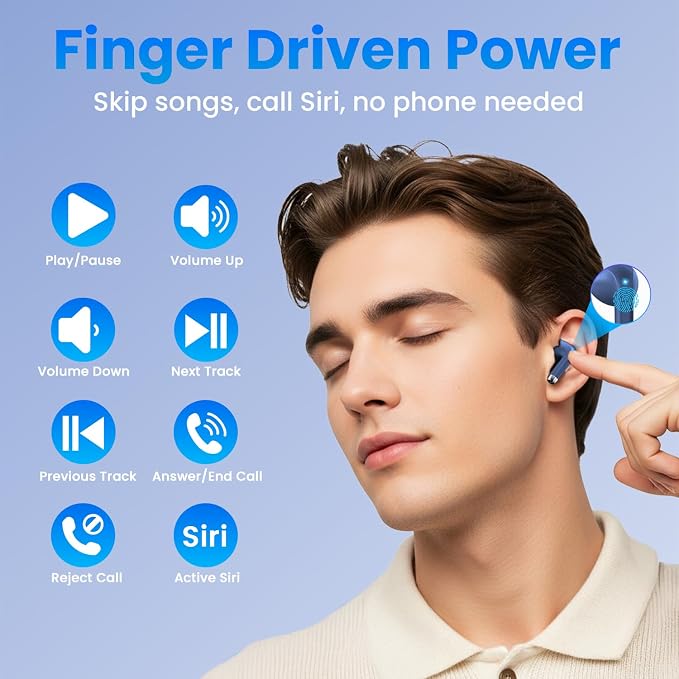 Wireless Earbuds, 48H Playback Ear Buds - Image 7
