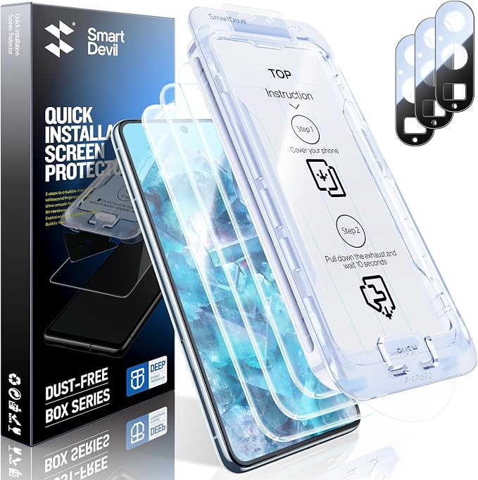 SMARTDEVIL [3+3 Pack Screen Protector by SmartDevil