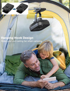SLENPET 20000mAh Rechargeable Portable Clip on Fan, Last 78 hrs, 4 Speeds - Image 5