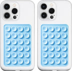 2 Pack Silicone Suction Phone Case Mount, Silicon Adhesive Phone Grip by LvShuLiangPin