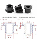 15 pcs 9/16" Drill Hole，3/8" ID Black Silicone Top hat Rubber Grommets - Image 2