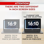 14 Inch 16:10 Laptop Privacy Screen Filter - Image 3