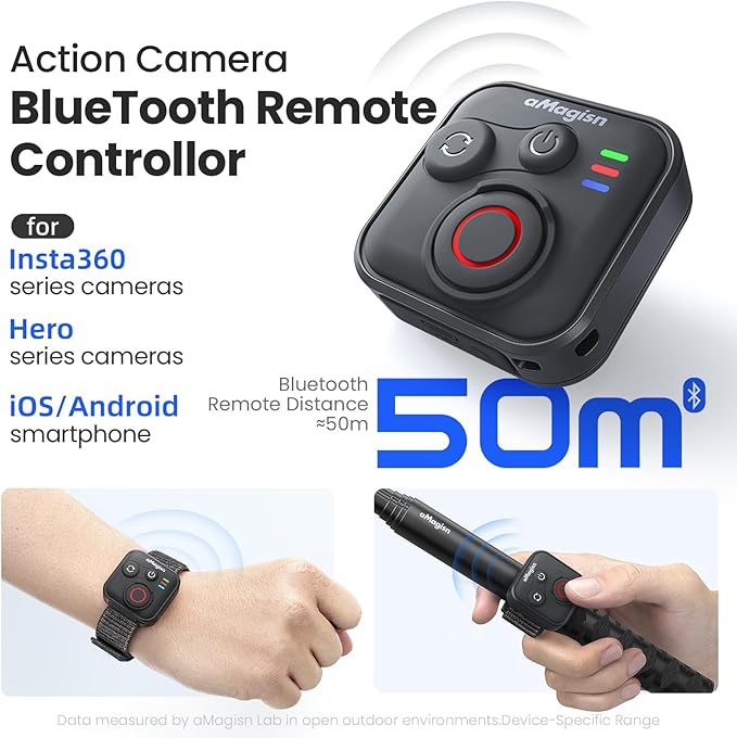 YDW Bluetooth Remote Control for INSTA360 X5 X4 X3 X2/Ace Pro2/Ace Pro/Ace/GO - Image 2