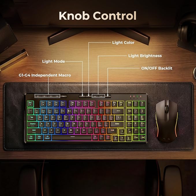 Redragon S156 Wireless Keyboard and Mouse - Image 7