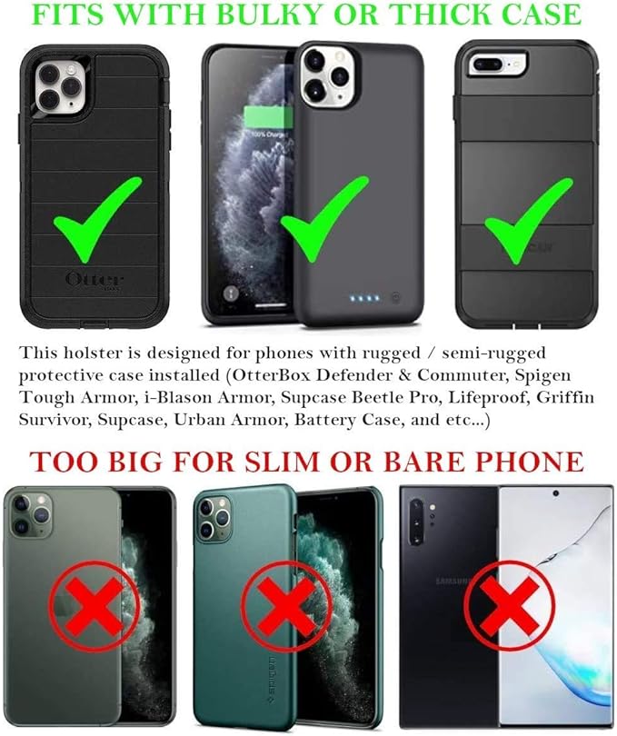 AH Military Grade Nylon Cell Phone Belt Holder - Image 2
