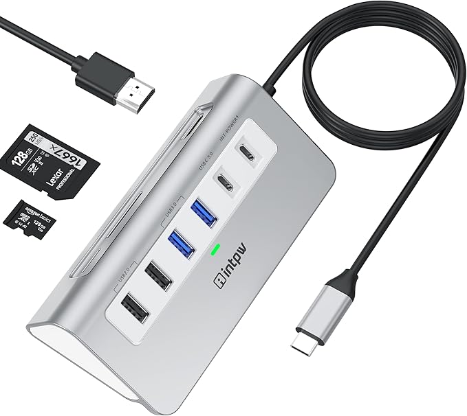 USB C Hub, 9-in-1 Laptop Docking Station by intpw
