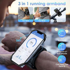 Cikyner Running Armband, 3 in 1 Running Phone Holder Sports Armband Bicycle - Image 3