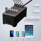 30 Port USB Charger, 150W/30A USB Smart Charger, 30-in-1 Desktop Charging hub - Image 3