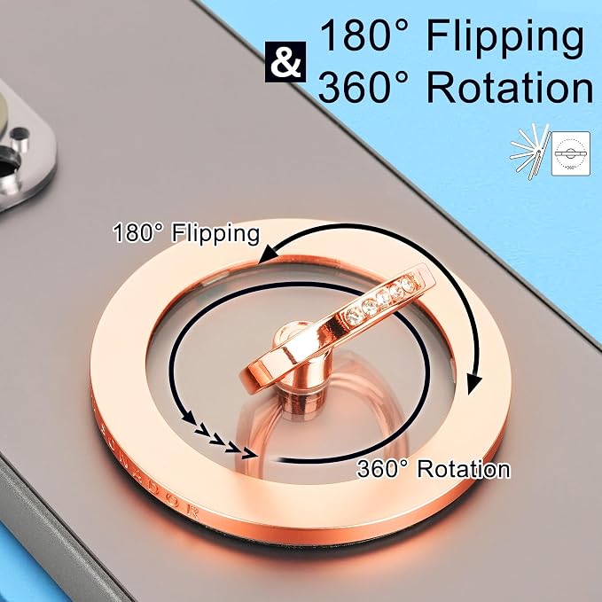 Magnetic Phone Grip for MagSafe, EI Sonador Magnet Phone Ring Holder, Compatible - Image 2