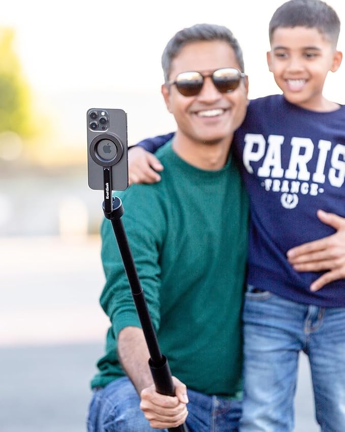 KraftGeek Magnetic Tripod for iPhone, 64” Selfie Stick for iPhone Magsafe - Image 4