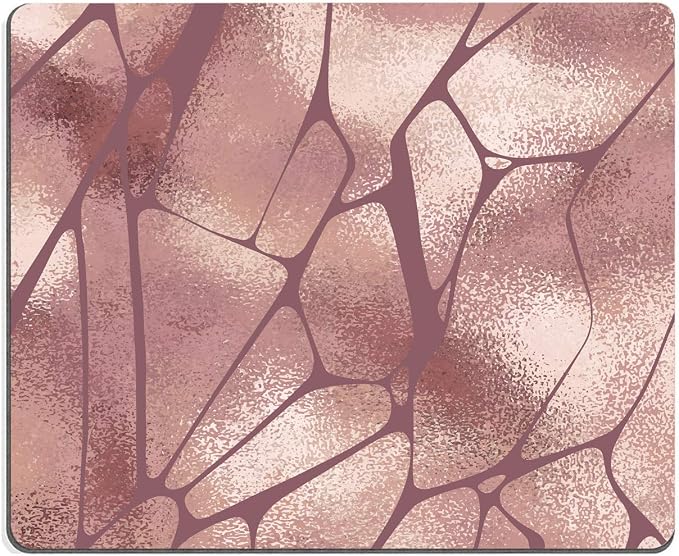 Rose Gold Marble Mouse Pad by EASTSMOOTH