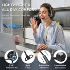 Callez Wired Computer Headset, 3.5mm/USB-C Headset - Image 6