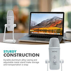 Movo UM700W White Desktop USB Microphone - Image 6